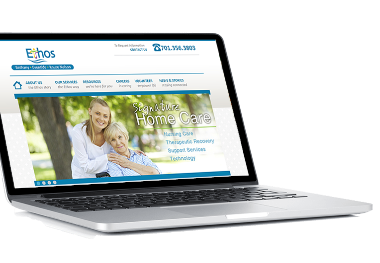 Senior living Website illustration