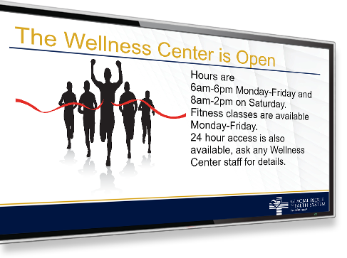 Fitness Digital Signage illustration
