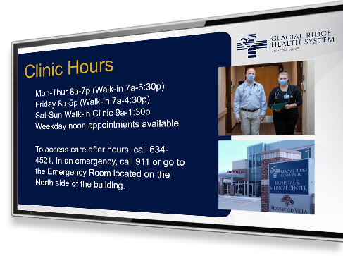 Healthcare Digital Signage illustration