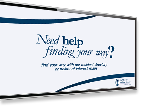 Healthcare Digital Signage illustration