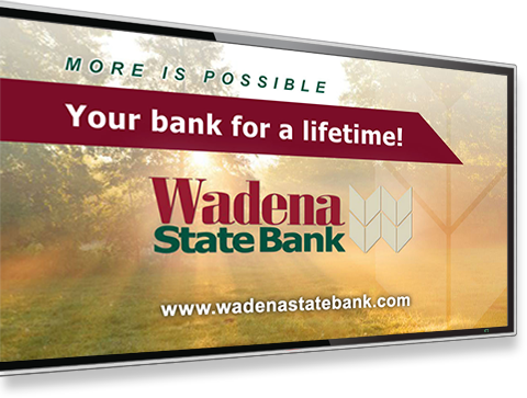 Financial Industry Digital Signage Illustration