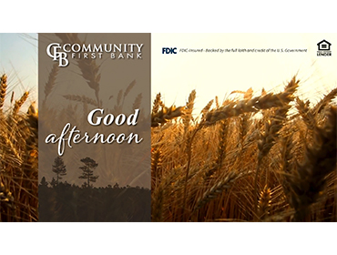 Community First Bank Digital Signage