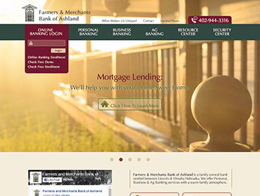 Farmers and Merchants Bank of Ashland Website